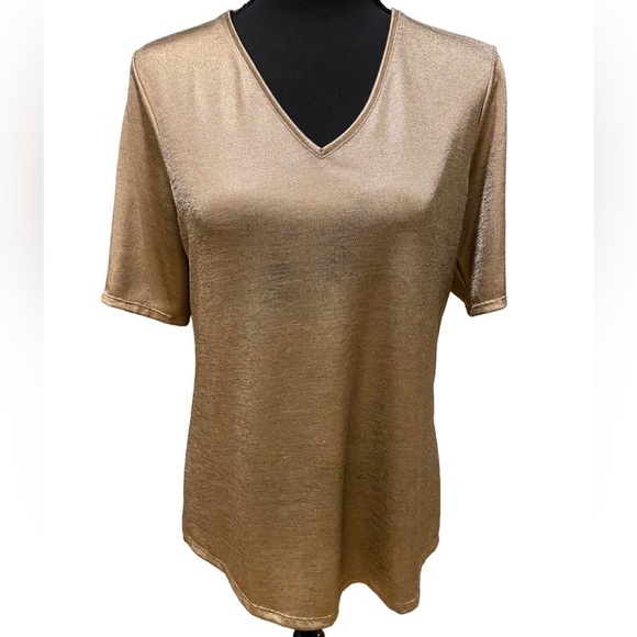Chico's Tops - Chico Rose Gold Shimmer Tee